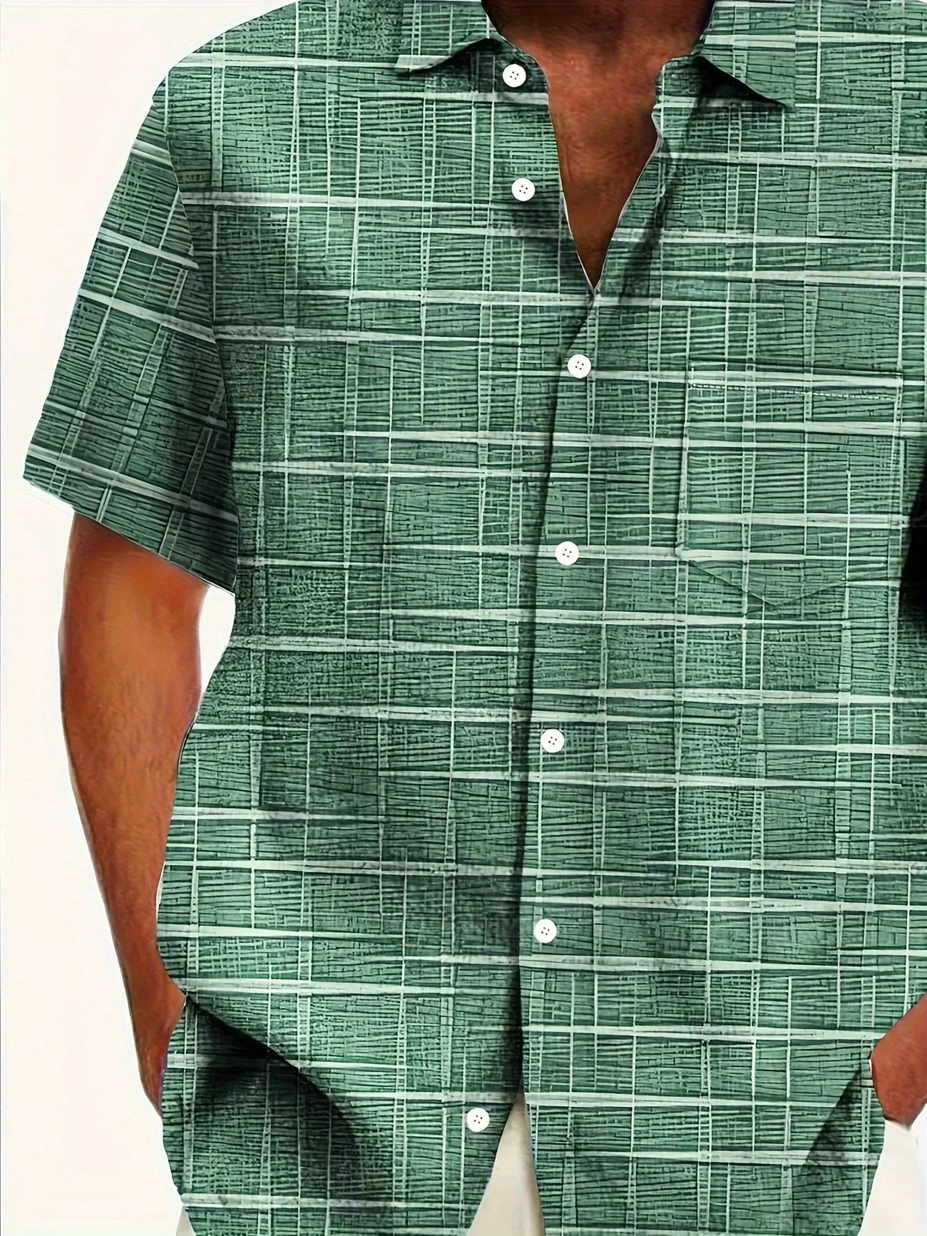 La Baule | Chemise élégante à motif rayé et à carreaux