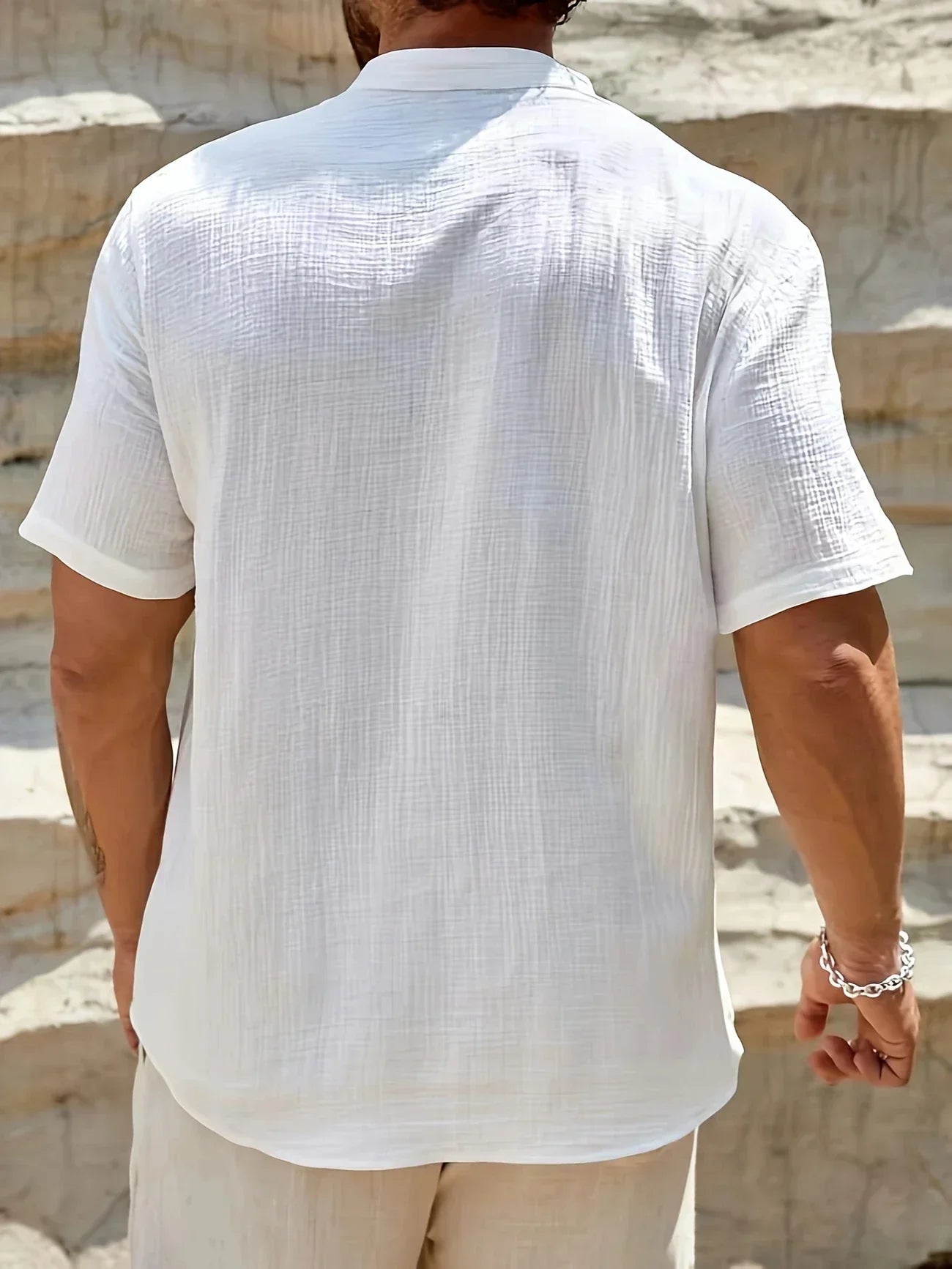 La Baule | Chemise d’été élégante à col montant