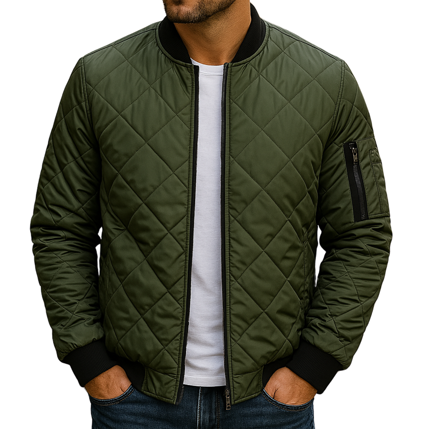 La Baule | Veste en coton à motif losange