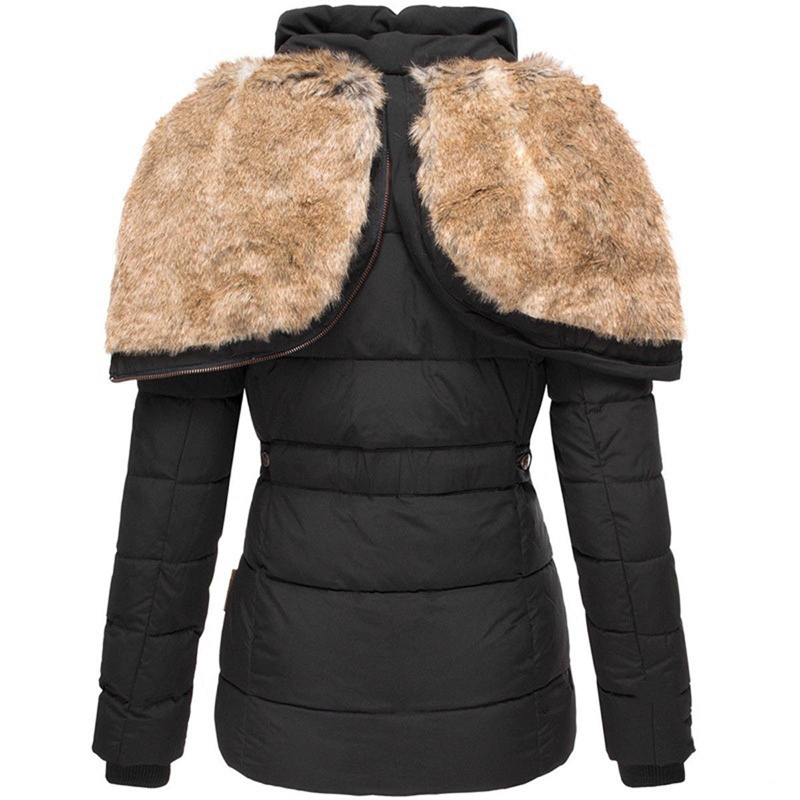 La Baule | Manteau d'hiver chaud avec doublure en fourrure